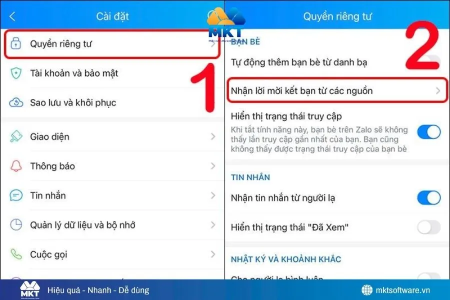 Cách chặn Zalo người lạ