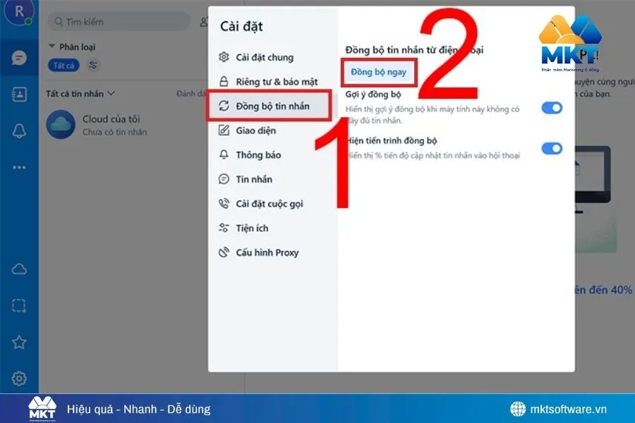 Cách đồng bộ Zalo giữa điện thoại và máy tính