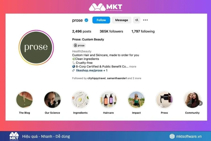 Hình ảnh minh họa về tối ưu hồ sơ cá nhân trên Instagram Hình ảnh minh họa về tối ưu hồ sơ cá nhân trên Instagram