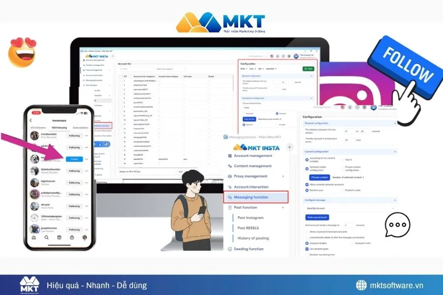 MKT Insta – Giải pháp follow người dùng theo từ khóa, hashtag, UID mục tiêu MKT Insta – Giải pháp follow người dùng theo từ khóa, hashtag, UID mục tiêu
