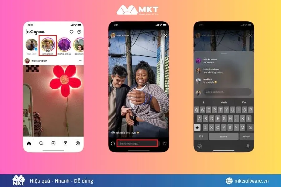 Kết bạn trên IG bằng cách tương tác Story Kết bạn trên IG bằng cách tương tác Story