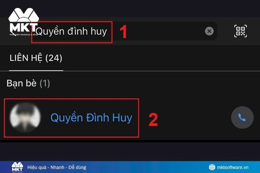 Cách khôi phục lại bạn bè đã xoá trên Zalo bằng tên tài khoản