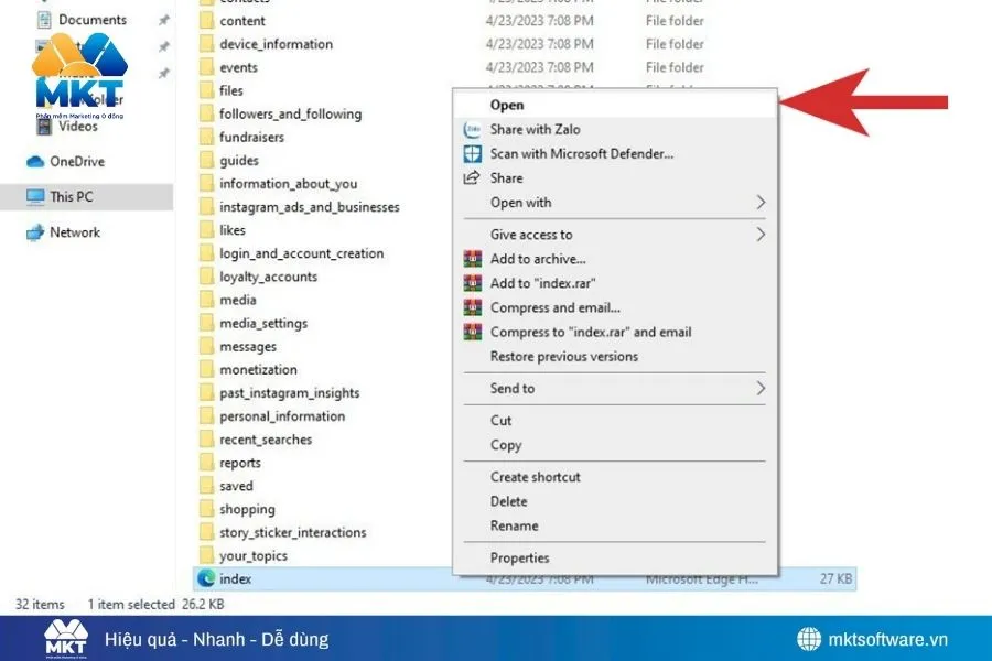 Cách khôi phục tin nhắn trên Instagram bằng tính năng tải dữ liệu