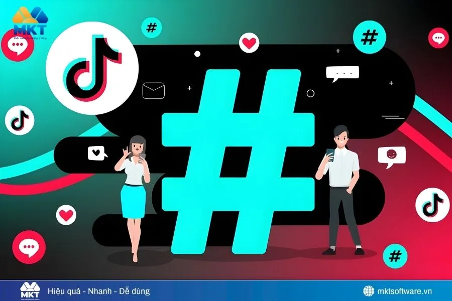 Sử dụng hashtag liên quan và hashtag trending