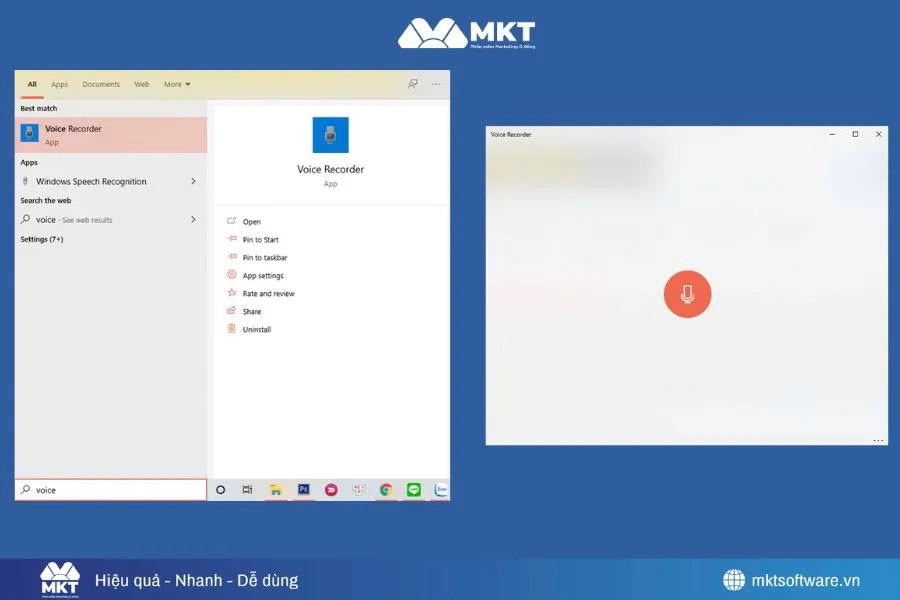 Minh họa về các bước sử dụng ghi âm bằng Voice Recorder Minh họa về các bước sử dụng ghi âm bằng Voice Recorder