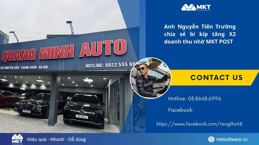Anh Nguyễn Tiến Trường quyết tăng trưởng doanh thu nhanh chóng với phần mềm MKT Post