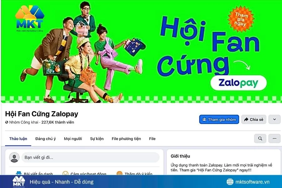 Nhắn tin qua Fanpage ZaloPay hoặc Group người dùng