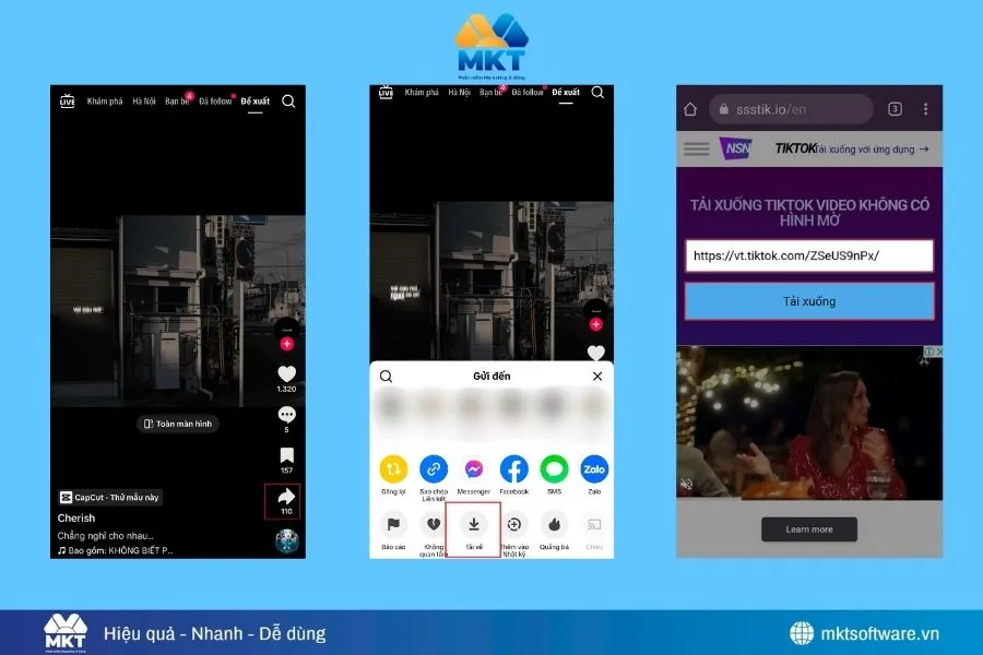 Tải âm thanh Tiktok bằng website SSSTik.io