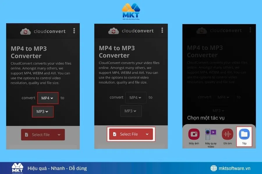 Tải âm thanh từ Tiktok bằng website CloudConvert