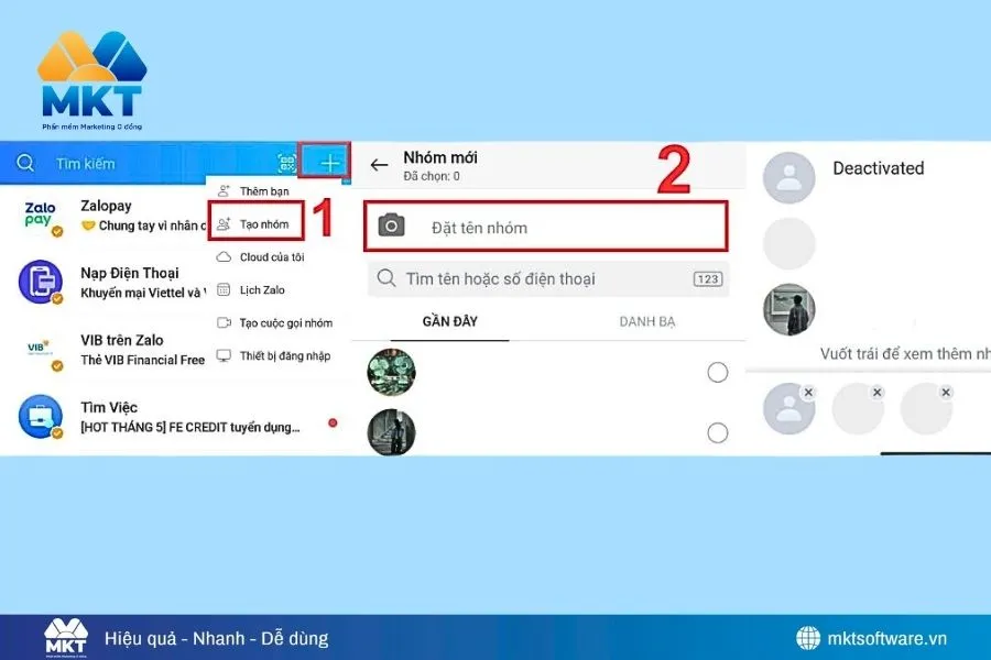 Cách tạo nhóm bán hàng trên Zalo bằng điện thoại