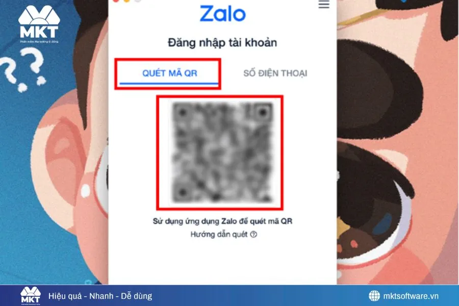 Chọn cách quét mã QR Zalo trên máy tính