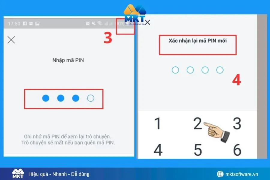 Đặt mật khẩu riêng cho cuộc trò chuyện quan trọng
