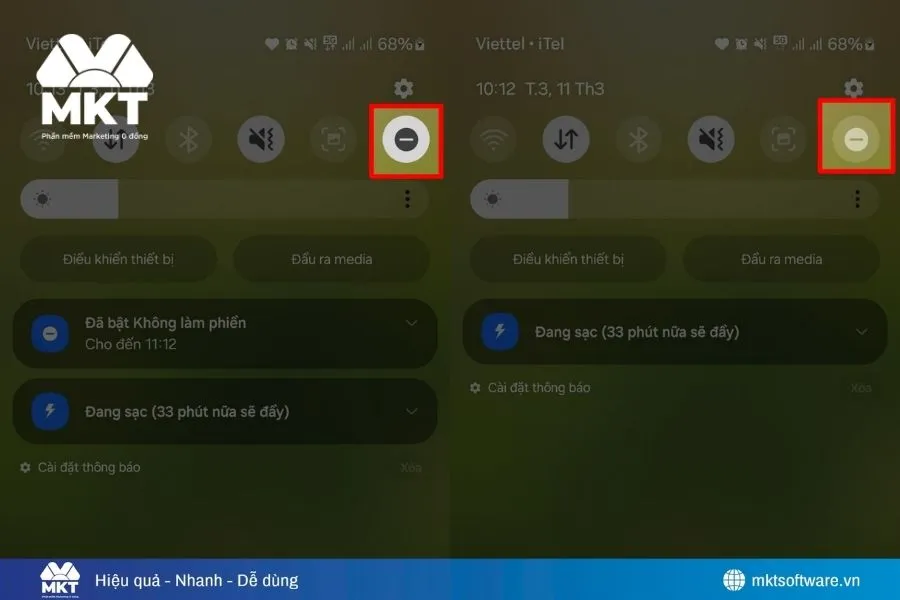 Tắt chế độ Không làm phiền