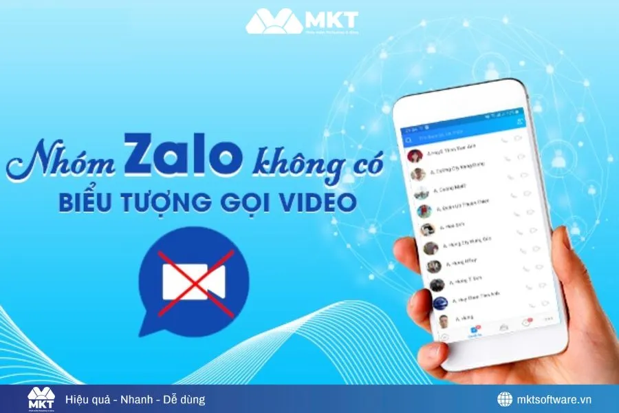 Phiên bản Zalo cũ khiến Zalo không có biểu tượng gọi video nhóm