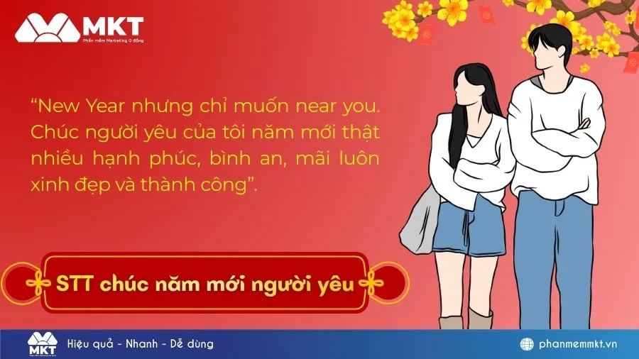 STT chúc năm mới người yêu, thả thính cực đỉnh